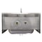 Amgood Stainless Steel Wall Mounted Hand Sink 17 in. x 15 in. with Side Splashes and Gooseneck Faucet HAND-SINK HS-17SS - alternate 10